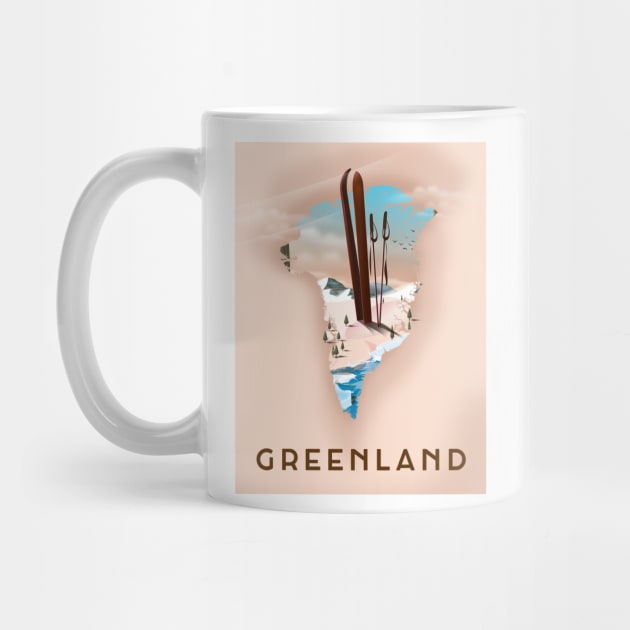 Greenland travel poster by nickemporium1